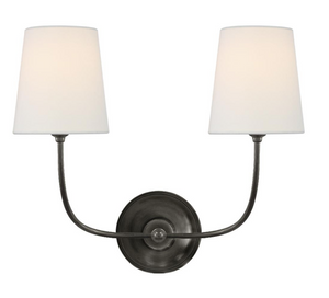 Vendome two-arm wall lamp by Thomas O'Brien by Visual Comfort