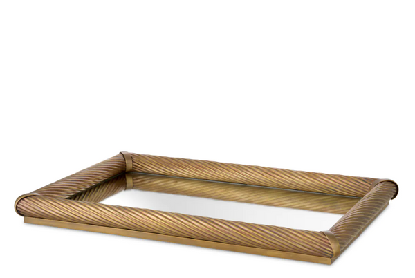 Salvi Rectangular S tray by Eichholtz