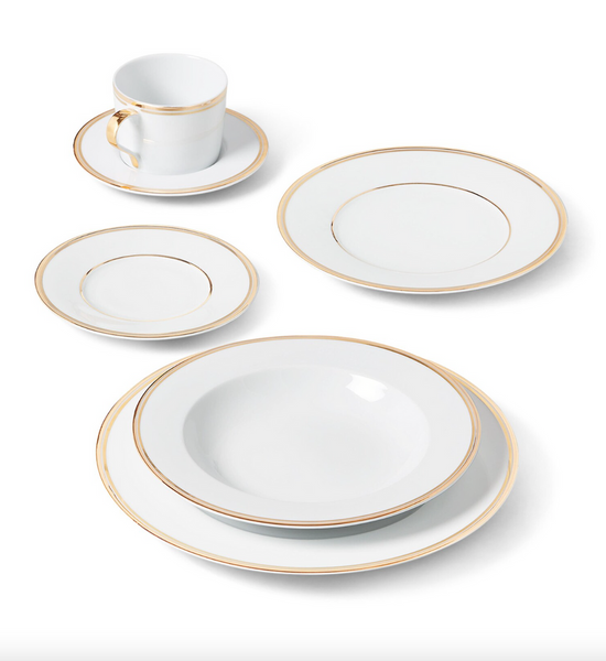 Ralph Lauren Home porcelain soup plate, from the Wilshire collection