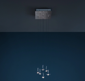 Jackie O 12 LED chandelier by Catellani & Smith 
