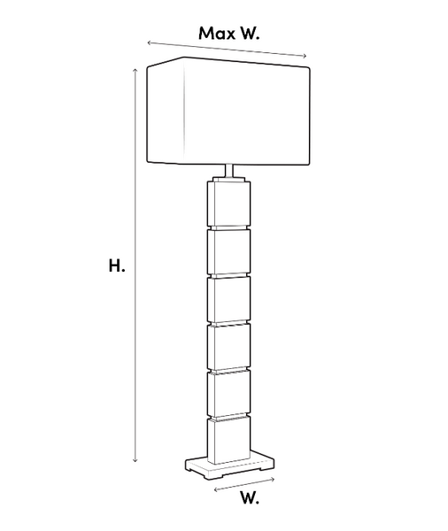Thomas floor lamp by Eichholtz