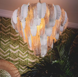 Saint Lucia L chandelier by Eichholtz