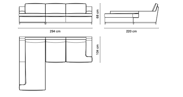 Sofa modułowa Hugo, marki Galimberti Nino