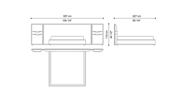 Gianfranco Ferré Home Pimlico bed