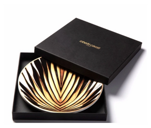 Zestaw sześciu talerzy deserowych Roberto Cavalli Home, z kolekcji Ray of Gold 