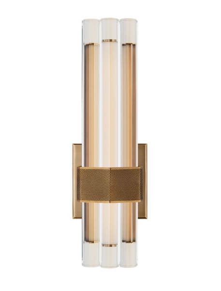 The Fascio 14" asymmetric wall lamp designed by Lauren Rottet