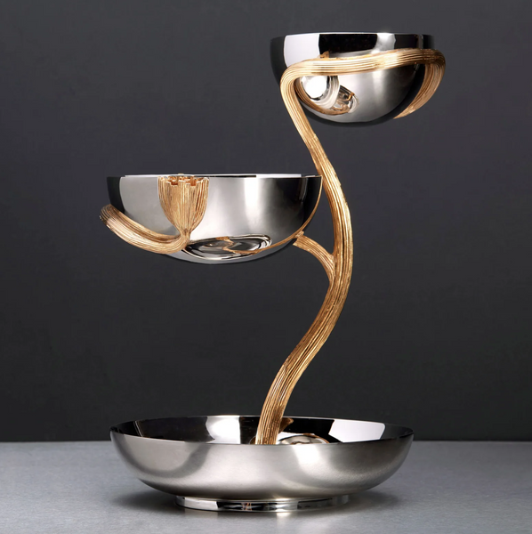 Deco Medium three-tiered cake stand by L'Objet