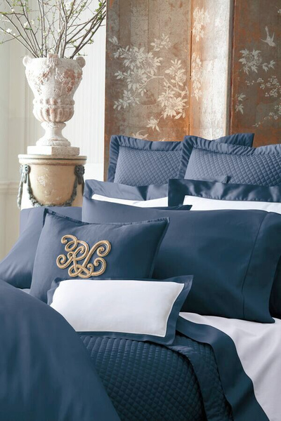 Small decorative pillow by Ralph Lauren Home, from the Langdon (Navy) collection