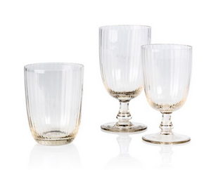 Armani Casa water glass, from the Loulou collection