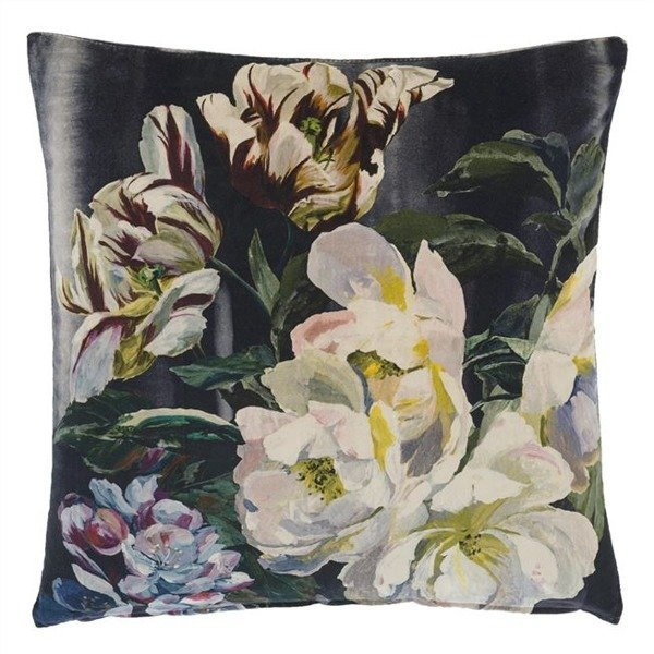 Designers Guild Delft Flower Noir decorative pillow 