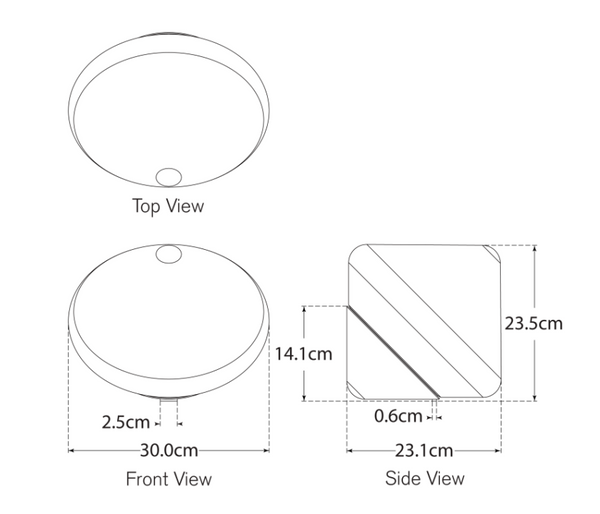 Lampa stołowa akumulatorowa Coast 12” projektu Wat marki Visual Comforterford