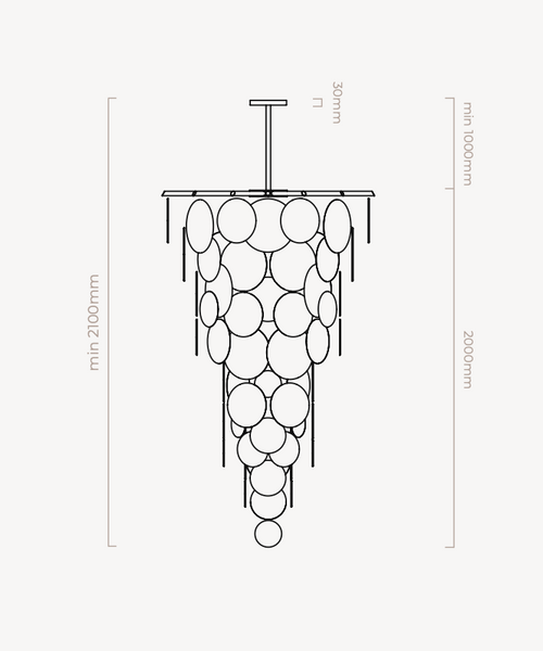 Żyrandol Nimbus Cascade marki CTO Lighting