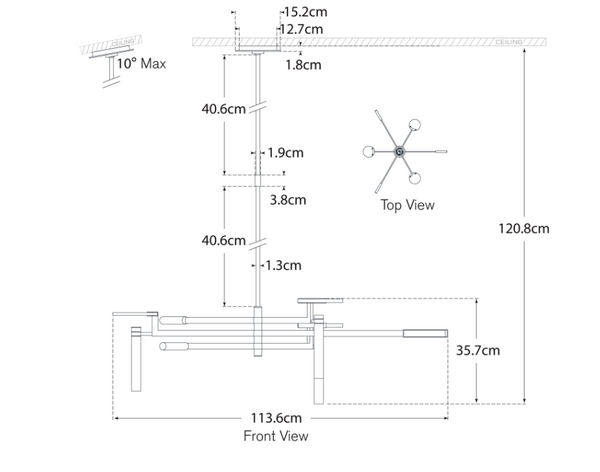Kelly Wearstler Melange Large chandelier Visual Comfort brand