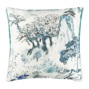 Designers Guild Jade Temple Cornflower decorative pillow
