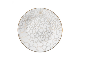 Set of six Roberto Cavalli Home bread and butter plates, from the Giraffa collection