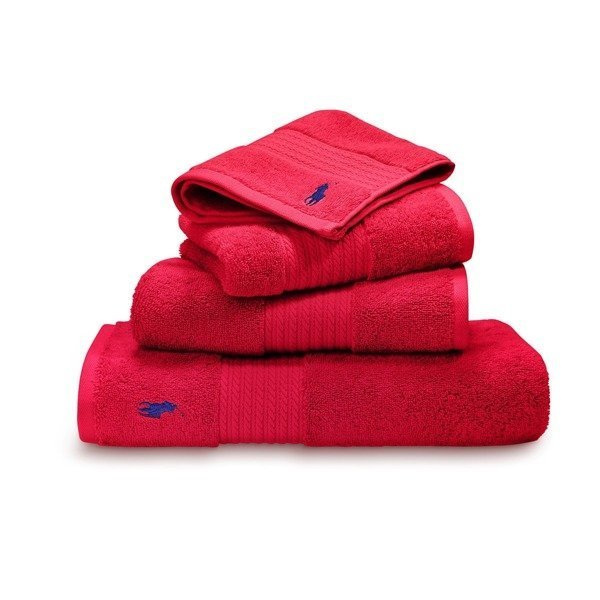 Ralph Lauren Home towel, from the Player collection (Red Rose)