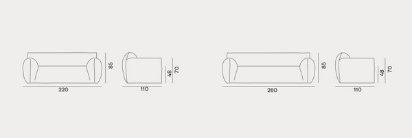 Nuvola 12 sofa by Gervasoni 1882