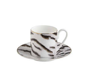 Zestaw sześciu filiżanek do kawy Roberto Cavalli Home, z kolekcji Tiger