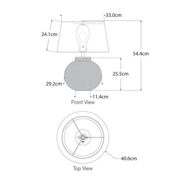 Avedon Small table lamp by Marie Flanigan