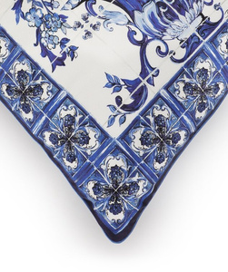 Dolce&Gabbana silk pillow, Blu Mediterraneo 