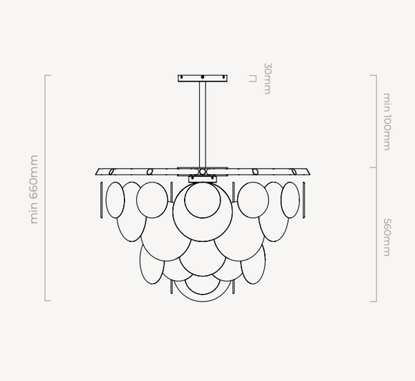 Nimbus Round Chandelier by CTO Lighting
