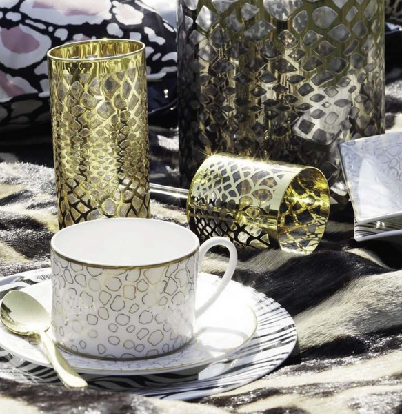 Roberto Cavalli Home tea cup, from the Giraffa collection