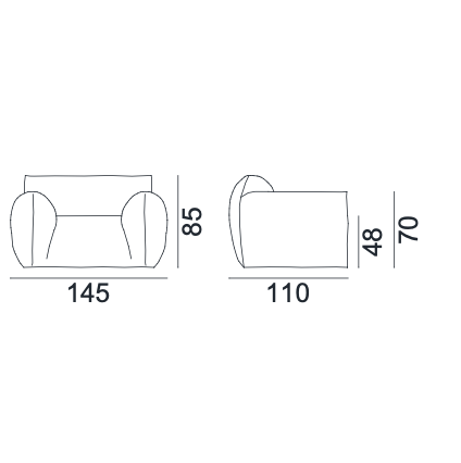 Fotel Nuvola 09 marki Gervasoni 1882
