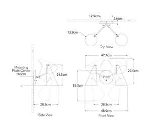  Clemente Double wall lamp by Aerin 