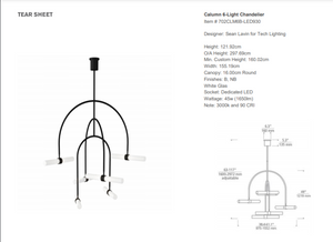 Sean Lavin Calumn 6 Chandelier