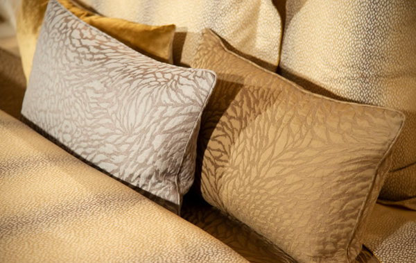 Yves Delorme comforter cover, from the Ecrit de loin collection