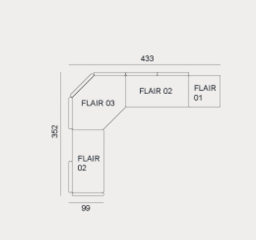 Flair modular garden sofa by Gervasoni 1882