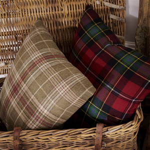 Ralph Lauren Dunmore Plaid Currant decorative pillow