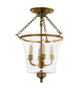 Sussex Semi-Flush Bell Jar Lantern by Chapman & Myers Visual Comfort brand