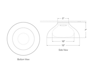 Plafon Agnes 15" projektu Aerin marki Visual Comfort