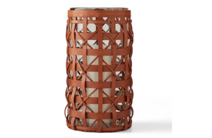 Preston Woven Leather Small lantern by Ralph Lauren Home