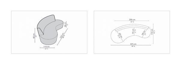 Sofa Curvy Mono marki Casamilano