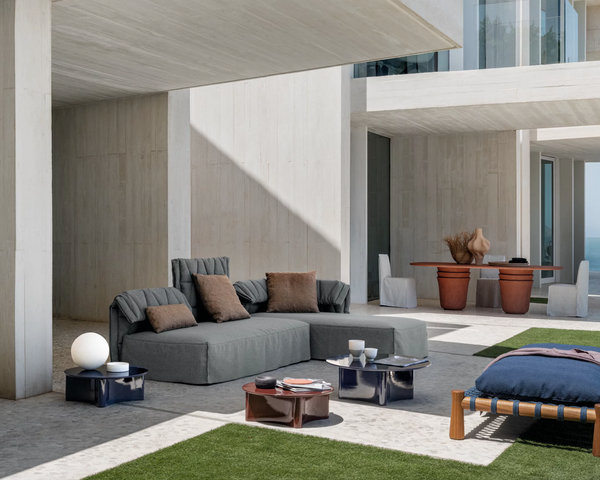 Flair modular garden sofa by Gervasoni 1882