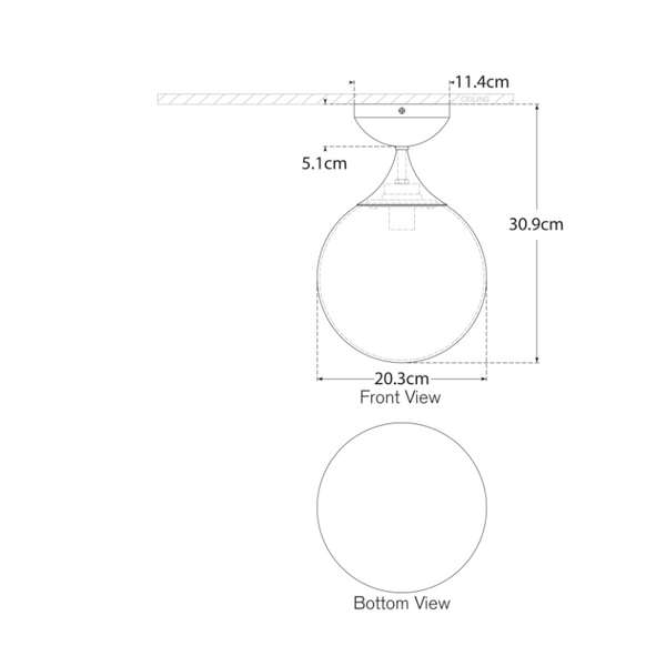 Plafon Cristol Small projektu Aerin marki Visual Comfort