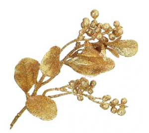 Christmas decoration - glitter branch with balls