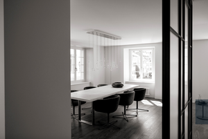 Gold Moon chandelier by Catellani & Smith