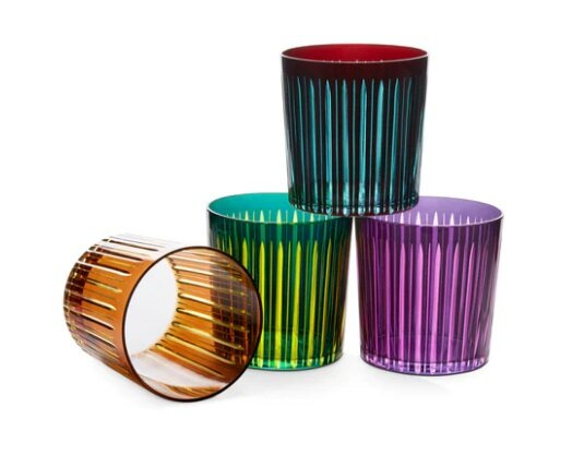 Prism Double Old Fashioned Glasses - Assorted (Set of 4)