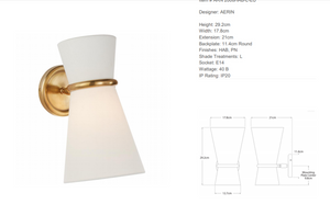 Aerin Clarkson wall lamp by Visual Comfort 