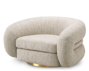 Cosenza swivel armchair by Eichholtz