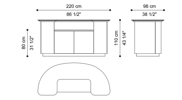 Szafka barowa Kariba marki Roberto Cavalli Home Interiors