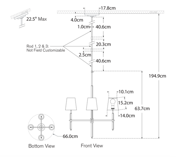 Bryant Large Wrapped Chandelier by Thomas O'Brien Bryant Large Billiard pendant lamp by Thomas O'Brien by Visual Comfort