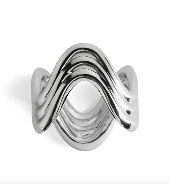 Zestaw czterech pierścieni do serwetek L'Objet, Ripple