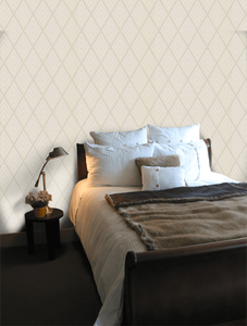 Jazz Age Geometric-Cream wallpaper by Ralph Lauren Home, from the Penthouse collection 