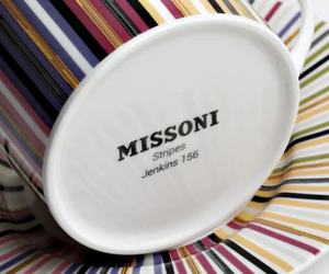 Missoni Home sugar bowl, from the Stripes Jenkins collection