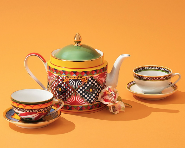Dolce&Gabbana tea cup and saucer, Carretto Siciliano