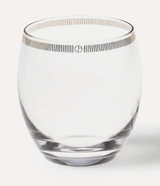 Armani Casa water glass, from the Dvorak collection